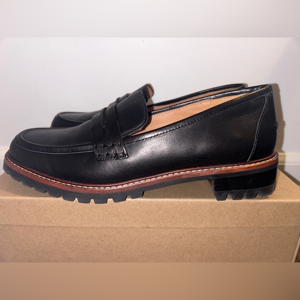 Madewell Corinne Lugsole Loafer Black Size 8.5 Women's